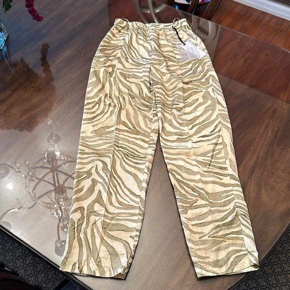 NWT Forte Forte Zebra Print Trousers Sz 0 ❣️Host Pick❣️ - Picture 3 of 9